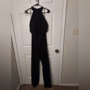 ABS Allen Schwartz Black Halter Jumpsuit